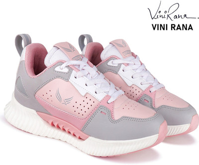 BERSACHE Girls Lace Running Shoes(Pink, 12-13 Years)