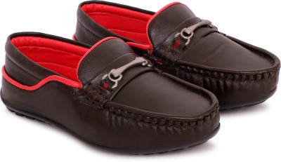 Idea Boys Slip on Loafers(Brown)