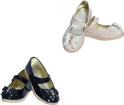 New Collection Girls Velcro Casual Boots(Multicolor, 5-5.5 Years)