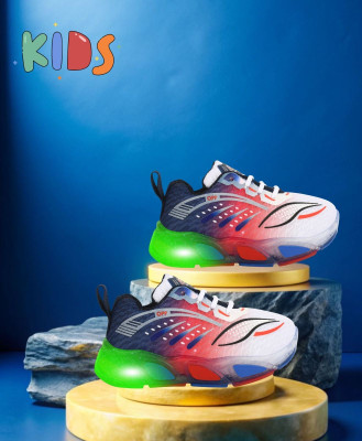 JOSMOS Boys & Girls Lace Sneakers(Red, 2-2.5YEARS)