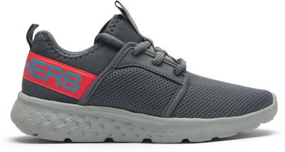 Skechers Boys Lace Running Shoes(Black, 8 to 9 yrs)