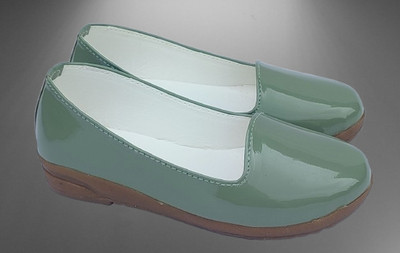 New latest Girls Slip on Ballerinas(Green, 3.5-4 yr)