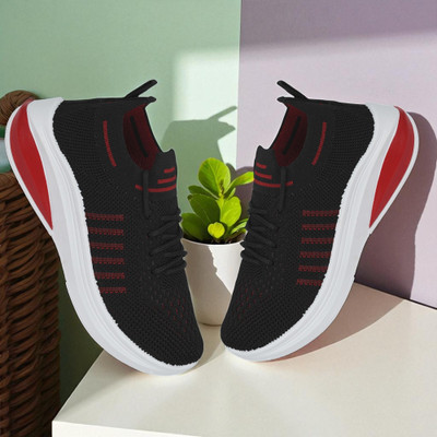 HouseOfCommon Boys Lace Sneakers(Black, 11 - 11.5 Years)