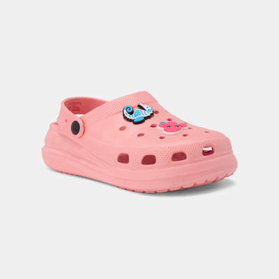 Pantaloons Junior Girls Slip on Clogs(Pink, 8-9 Years)