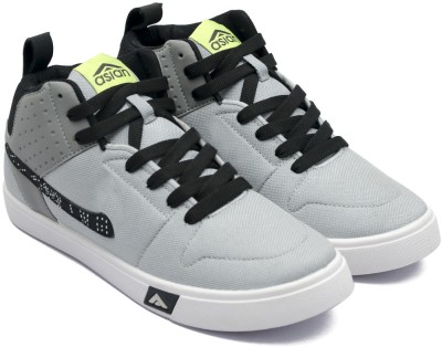 asian Sneakers For Men(Grey, Black , 9)