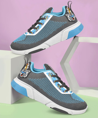 CAMPUS Tom & Jerry Boys & Girls Lace Running Shoes(Grey, 3 - 4 Years)