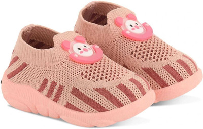 AXROW Minnie Boys & Girls Slip on Sneakers(Multicolor, 3months-6months)