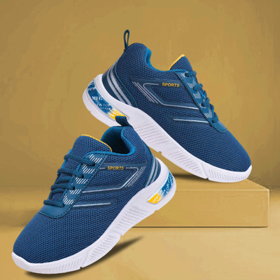 BERSACHE Boys & Girls Lace Sneakers(Blue, 9- 10 Years)