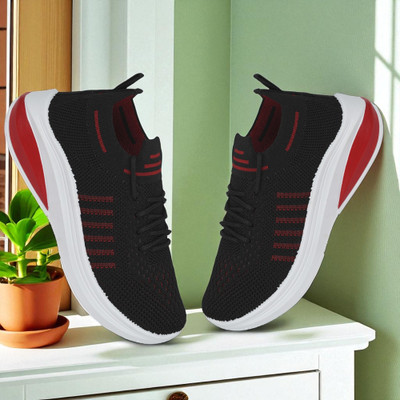 HouseOfCommon Boys Lace Sneakers(Black, 11 - 11.5 Years)