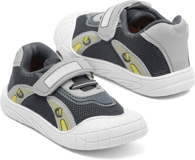 TOMSY CHOICE Boys & Girls Velcro Sneakers(Grey, 2.5-3 Years)