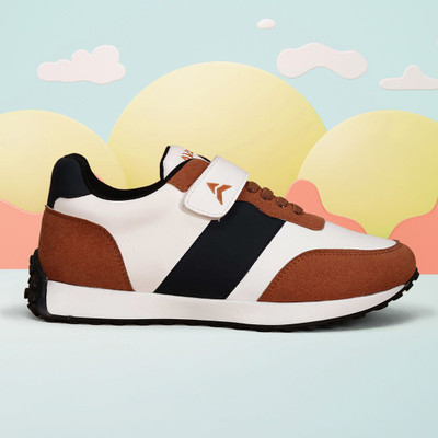 AVANT Boys & Girls Velcro Sneakers(Tan, 5.5-6Y)