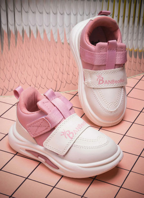 N2PRO Boys & Girls Velcro Sneakers(Pink, 18-24 MONTHS)