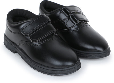 airaqua Boys Velcro School Shoes(Black)