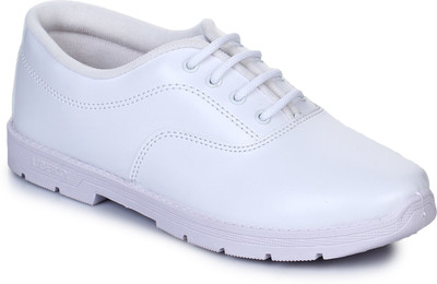 LIBERTY Boys Lace School Shoes(White, 16)