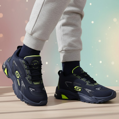 Hooh Boys & Girls Lace Sneakers(Green, 5-6 Years)