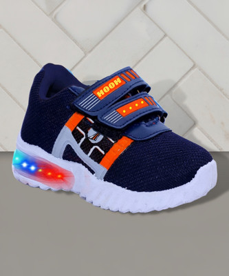 BOOMER CUBS Boys & Girls Velcro Running Shoes(Blue, 3-3.5 Years)