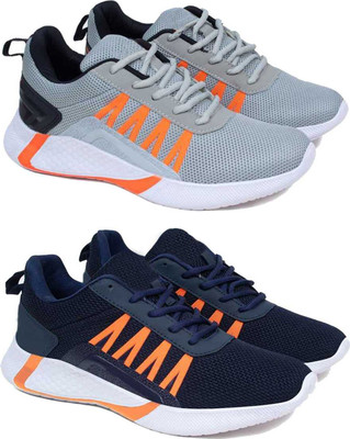 BERSACHE Boys Lace Running Shoes(Multicolor, 8.5-9 Year)