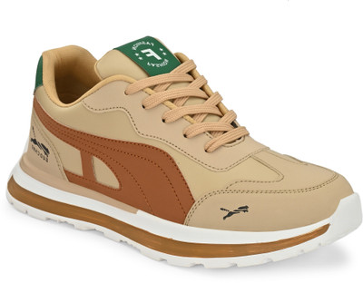 RADHIKA GROUP Boys Lace Running Shoes(Beige, 12-14 YEAR)