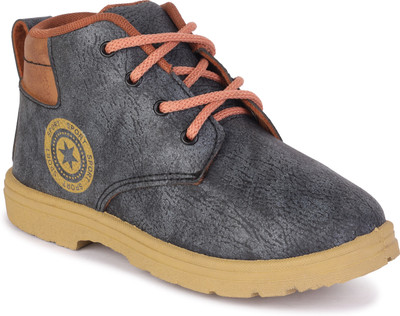 DRACKFOOT Boys Lace Loafers(Grey)