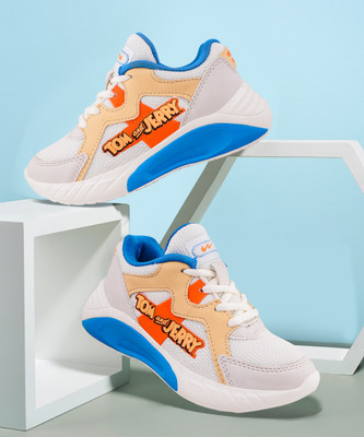 CAMPUS Boys & Girls Lace Running Shoes(White, 6 - 7 Years)