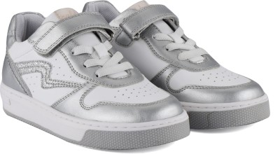 Caldri Boys & Girls Velcro Sneakers(Silver, 2-2.5 Years)