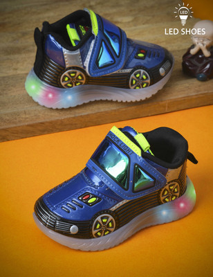 kats Boys & Girls Strap Sneakers(Blue, 9-12 MONTHS)