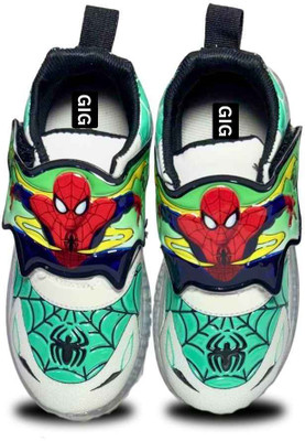 gigahertz Boys & Girls Velcro Sneakers(Green, 4 - 4.5 years)