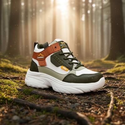 G&D Boys & Girls Lace Walking Shoes(Green, 8-9 Years)