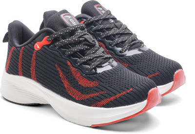 asian Boys Lace Running Shoes(Black, 10-11 Years)