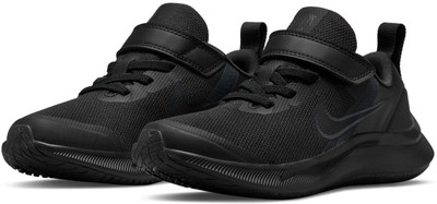 NIKE Boys & Girls Velcro Running Shoes(Black, 8.5-9 Years)