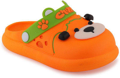 PASSION PETALS Boys & Girls Slip-on Clogs(Orange , 2.5-3Years)