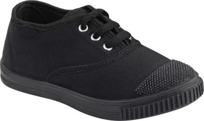 FA82 Boys & Girls Lace Tennis Shoes(Black)