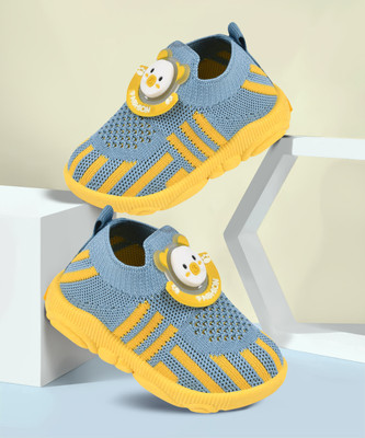 kats Boys & Girls Slip on Loafers(Grey, 6-9 MONTHS)