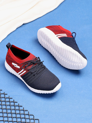 TRASE Boys Lace Running Shoes(Red, 11-12 Years)
