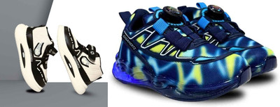 gigahertz Boys & Girls Drawstring Sneakers(Dark Blue)