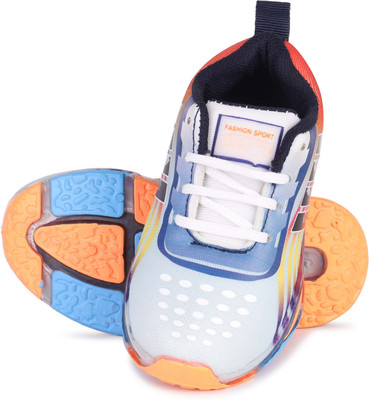 DRACKFOOT Boys & Girls Lace Loafers(Orange, 4.5-5 Years)