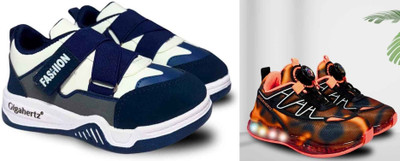 gigahertz Boys & Girls Drawstring Sneakers(Orange)