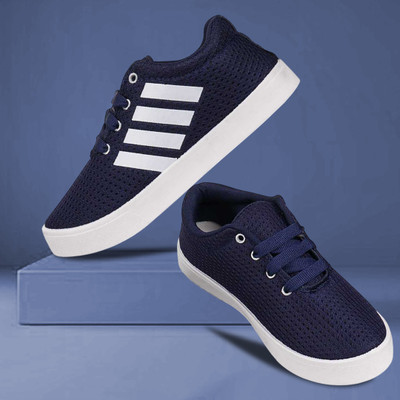 BERSACHE Boys & Girls Lace Running Shoes(Blue, 11-12 Years)