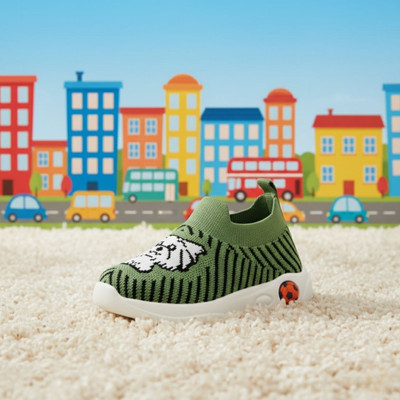 jootiyapa Boys Slip on Sneakers(Pink, 8.5-9 years)