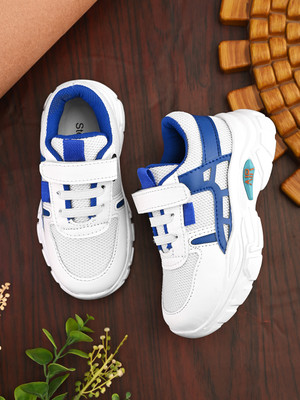 Steprite Boys & Girls Lace Running Shoes(White, 8-9 Y)