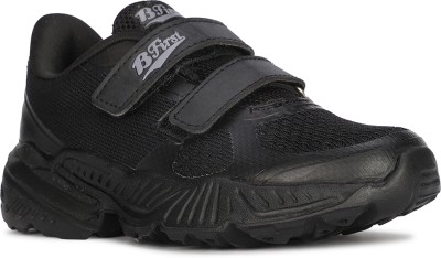 Bata Boys & Girls Velcro Oxford Shoes(Black)