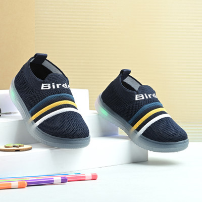 Birde Boys & Girls Slip on Sneakers(Dark Blue)