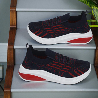 HouseOfCommon Boys Lace Running Shoes(Dark Blue, 8.5 - 9 Years)