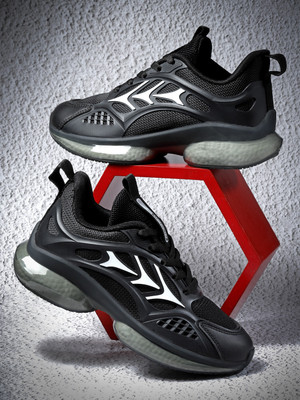 action Boys Lace Running Shoes(Black, 8 - 9 Years)