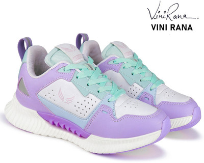 BERSACHE Girls Lace Running Shoes(Purple, 14-15 Years)