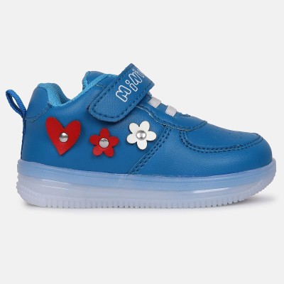 MINI KLUB Girls Velcro Sneakers(Blue)