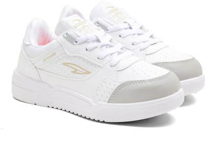 asian Boys Lace Sneakers(Grey, 8-9 Years)