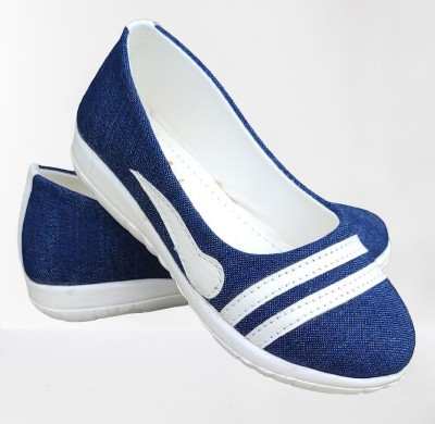 NEWLATESTGOODLOOKING & PERFECTFEELING WITH DEVICE Girls Slip on Loafers(Dark Blue, 10-11 Years)