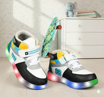 BOOMER CUBS Boys & Girls Velcro Sneakers(Multicolor, 7-8 Years)