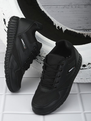 LIBERTY Boys Lace School Shoes(Black, 7.5-8 Years)
